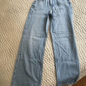 Hollister Ultra High-Rise Baggy Jeans in Light Blue 23R